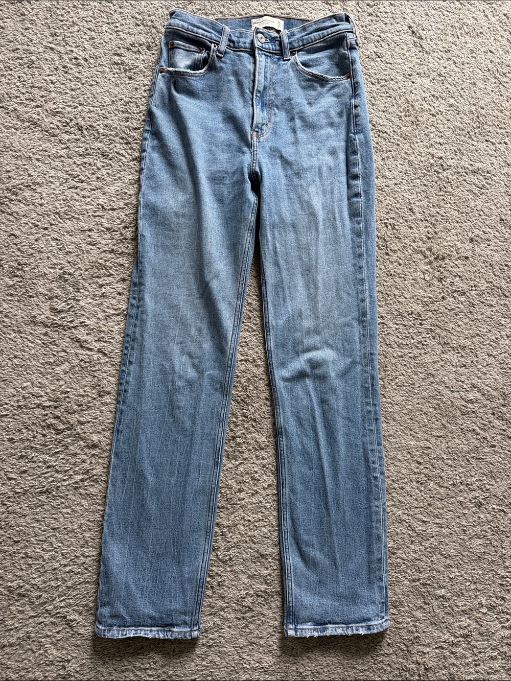 Abercrombie Ankle Straight Ultra High Rise (extra long)